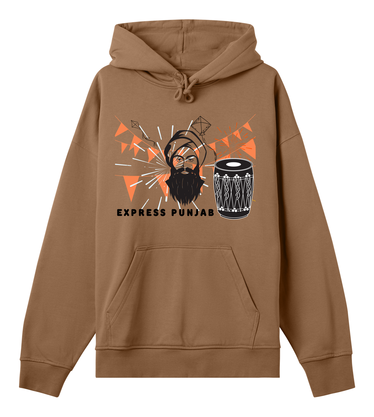 Rhythm & Tradition - Celebrate Punjab - Toffee brown men - Hoodies