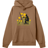 Floral Fantasy - Boxy Hoodie - Toffee brown men - Hoodies