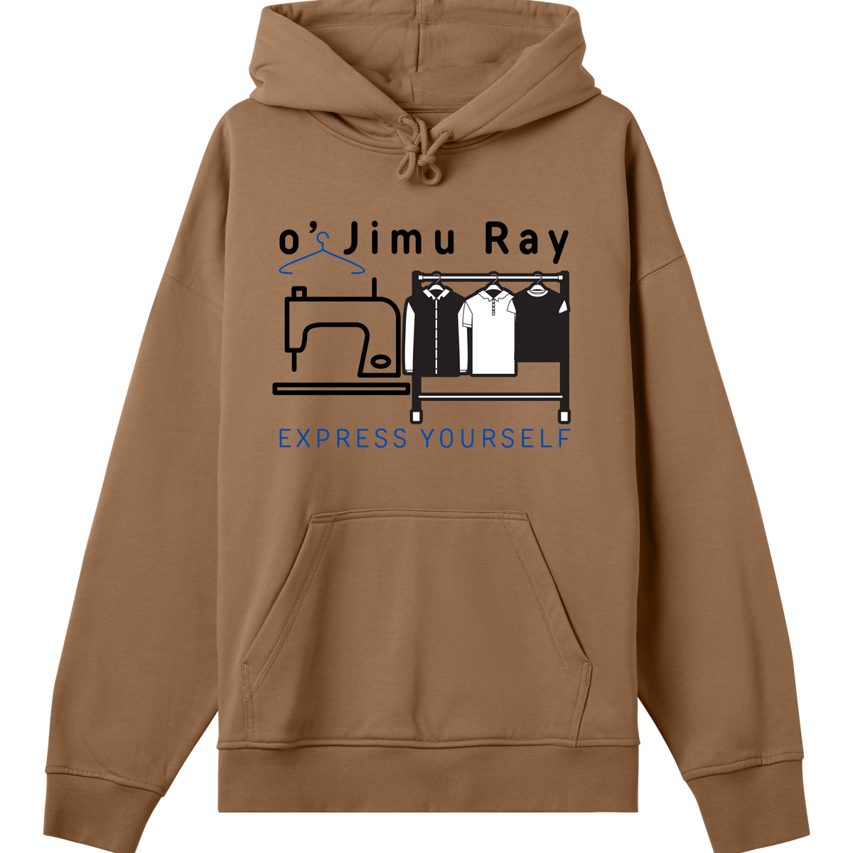 Timeless Style - The o' Jimu Ray Hoodie - Toffee brown men - Hoodies