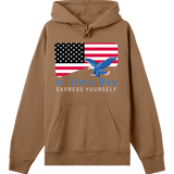 American Eagle Boxy Hoodie - o' Jimu Ray - 4th July Special - Toffee brown men - Hoodies