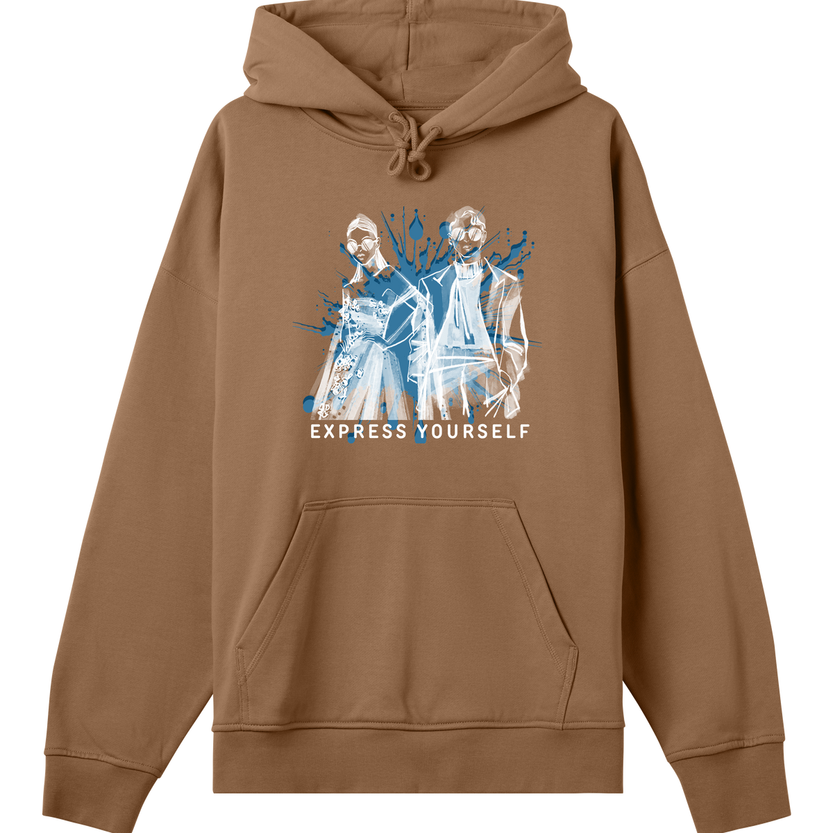 Artistry Unleashed - Boxy Hoodie - Toffee brown men - Hoodies