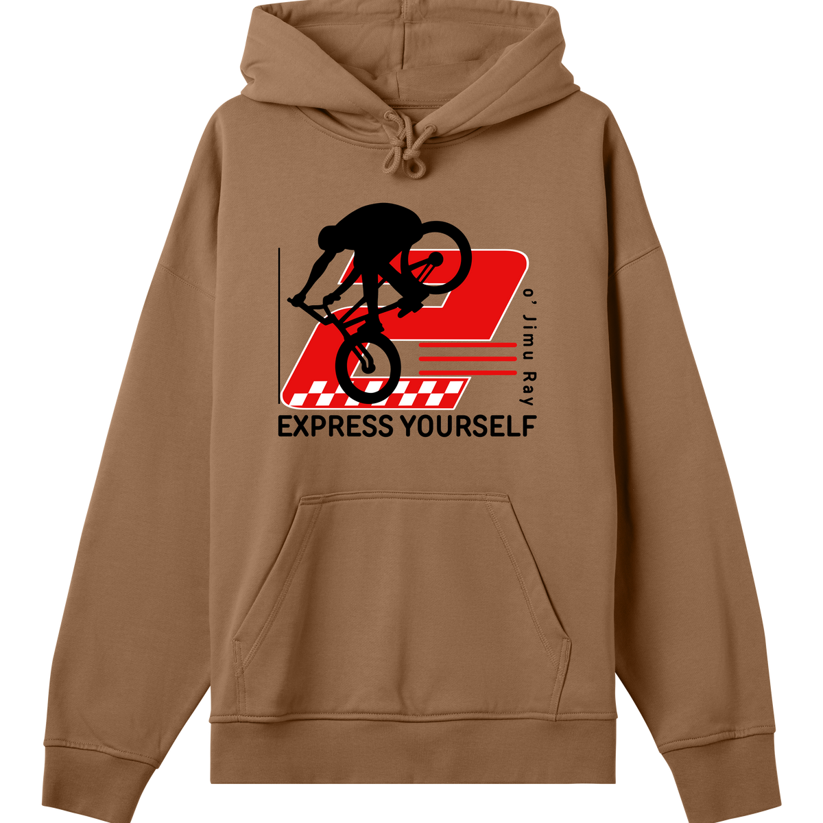 Ride the Red Wave - Express Yourself Hoodie - Toffee brown men - Hoodies