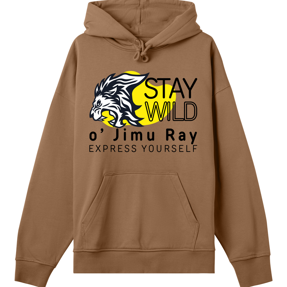 King of the Jungle - Stand Out Hoodie - Toffee brown men - Hoodies