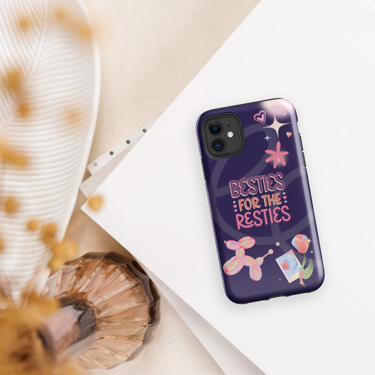 Besties for the Resties – Fun Tough iPhone® Case Gift - iPhone 11 - Phone Case