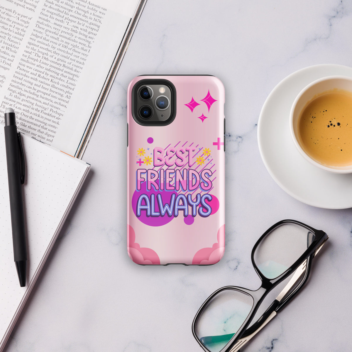 Stylish iPhone® Tough Case – Best Friends Always Edition - iPhone 11 Pro - Phone Case