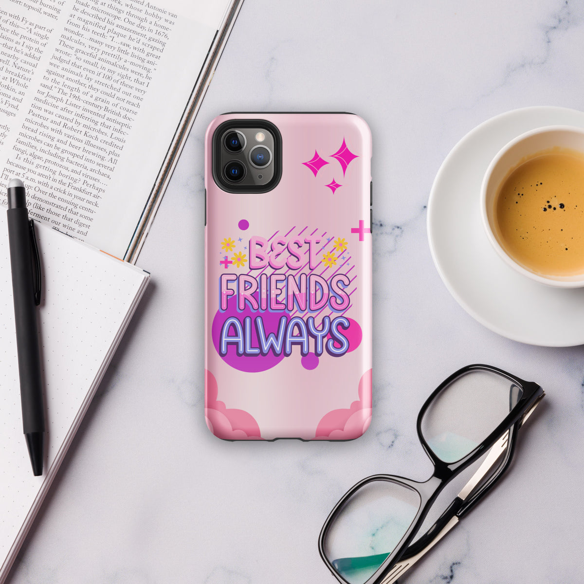 Stylish iPhone® Tough Case – Best Friends Always Edition - iPhone 11 Pro Max - Phone Case