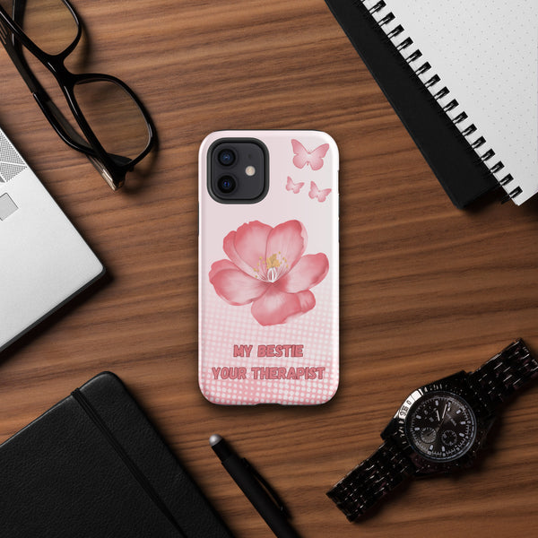 My Bestie, Your Therapist – Fun Tough iPhone® Case Gift - iPhone 12 - Phone Case