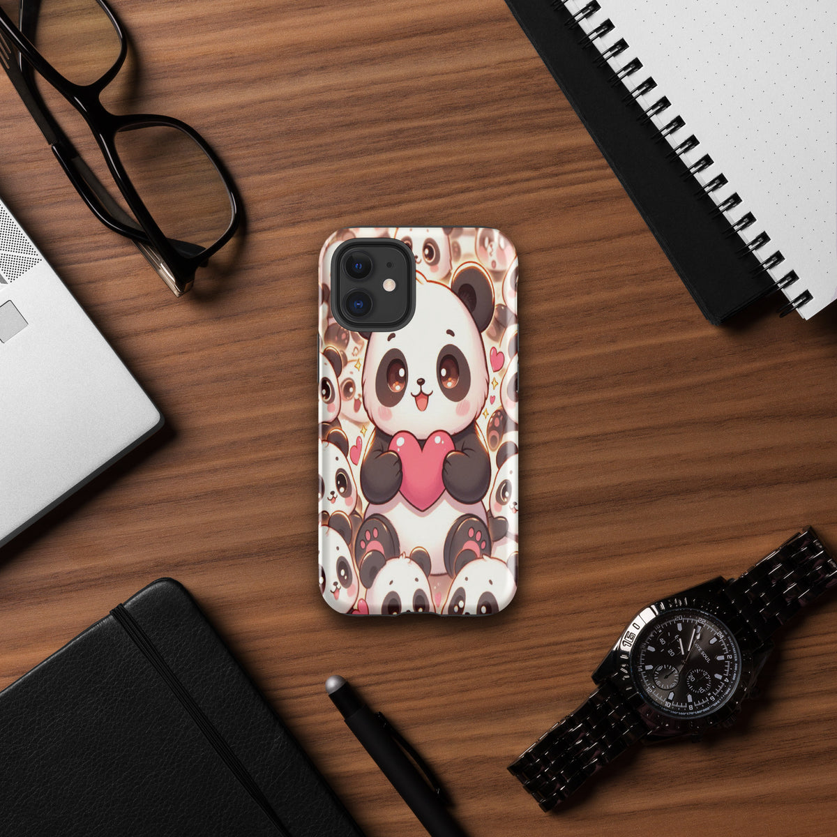 Cuteness Overload - Panda Paradise Phone Case - Glossy iPhone 12 mini - Tech Accessories