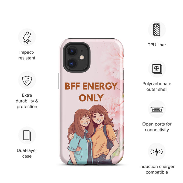 Tough iPhone® Case – Celebrate Your BFF Bond in Style - iPhone 12 mini - Phone Case