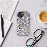 Whimsical Waves & Blooms Cover - Glossy iPhone 13 - Tech Accessories