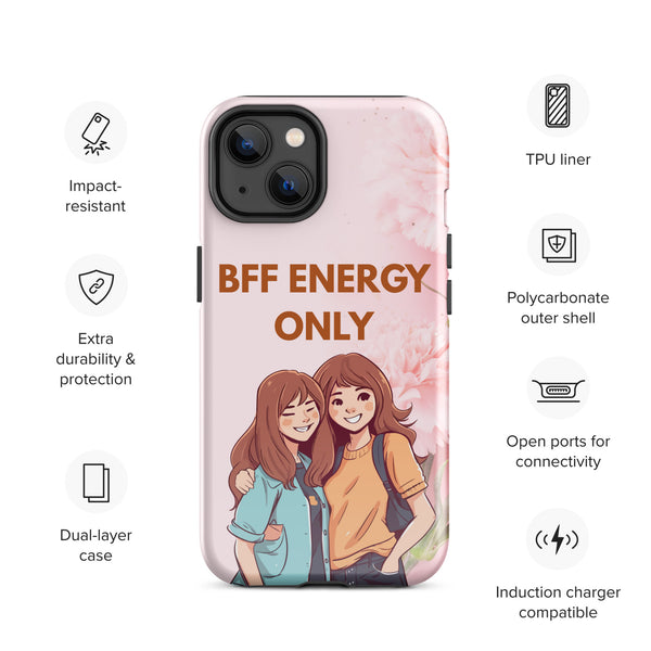 Tough iPhone® Case – Celebrate Your BFF Bond in Style - iPhone 14 - Phone Case