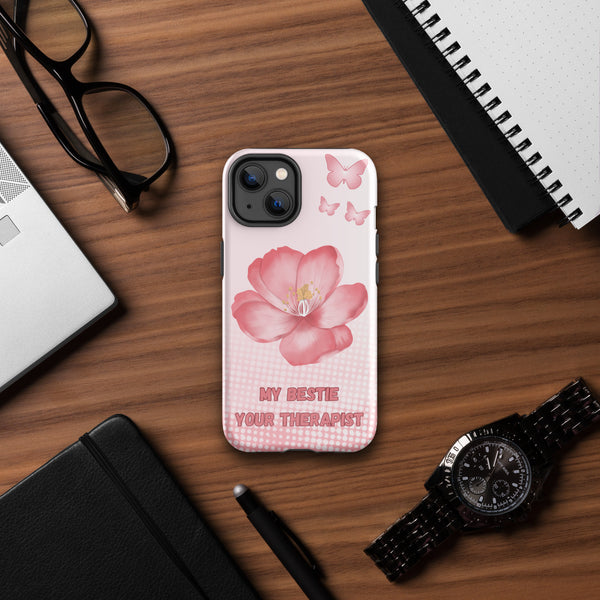 My Bestie, Your Therapist – Fun Tough iPhone® Case Gift - iPhone 14 - Phone Case