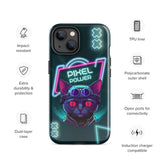 Pixel Power – Cyber Cat Gaming iPhone® Tough Case - iPhone 14 - Phone Case