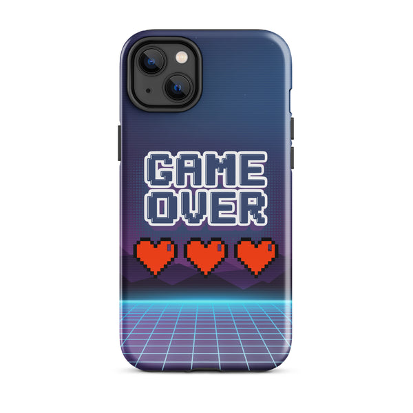 Game Over iPhone® Tough Case – Gamer Gift - iPhone 14 Plus - Phone Case