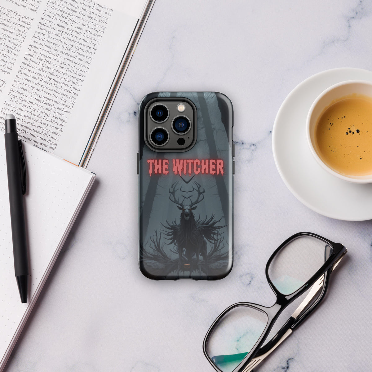 Haunting Shadows - The Witcher's Forest - Glossy iPhone 14 Pro - Tech Accessories