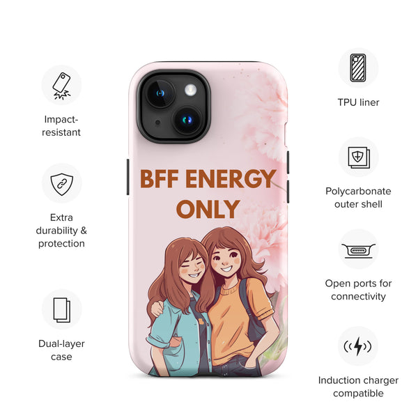 Tough iPhone® Case – Celebrate Your BFF Bond in Style - iPhone 15 - Phone Case