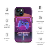 Low Battery High Score – Gamer Tough iPhone® Case - iPhone 15 - Phone Case