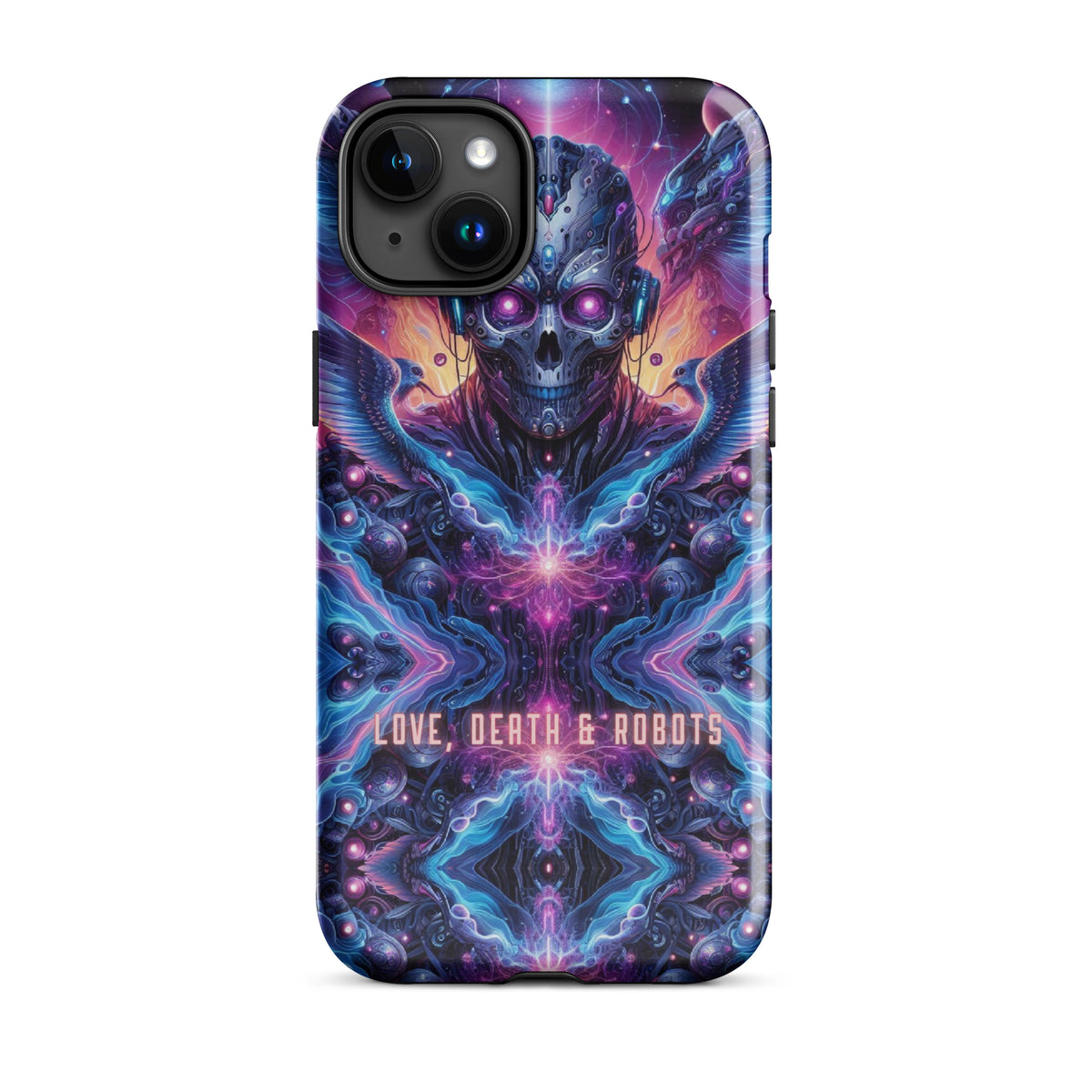 Cyber Symphony - Love, Death & Robots - Glossy iPhone 15 Plus - Tech Accessories