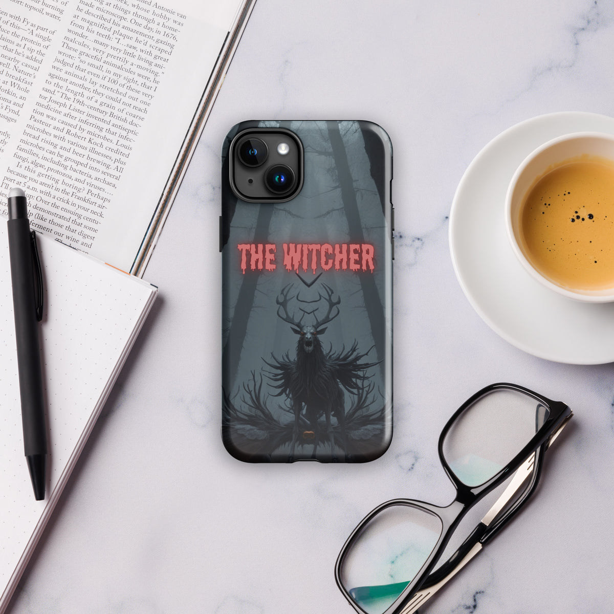 Haunting Shadows - The Witcher's Forest - Glossy iPhone 15 Plus - Tech Accessories