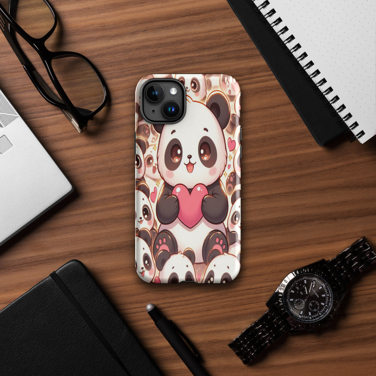 Cuteness Overload - Panda Paradise Phone Case - Glossy iPhone 15 Plus - Tech Accessories