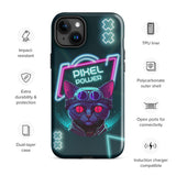 Pixel Power – Cyber Cat Gaming iPhone® Tough Case - iPhone 15 Plus - Phone Case
