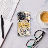 Vibrant Vibes - GOOD VIBES ONLY iPhone Case - Glossy iPhone 15 Pro - Tech Accessories