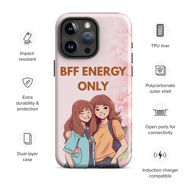 Tough iPhone® Case – Celebrate Your BFF Bond in Style - iPhone 15 Pro Max - Phone Case