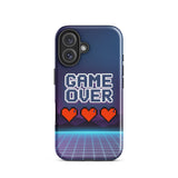 Game Over iPhone® Tough Case – Gamer Gift - iPhone 16 - Phone Case