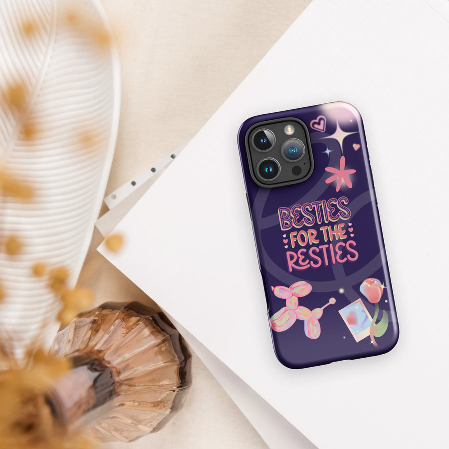 Besties for the Resties – Fun Tough iPhone® Case Gift - iPhone 16 Pro Max - Phone Case