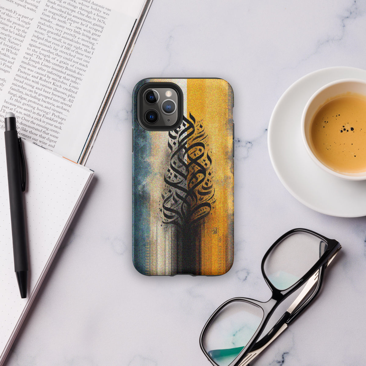 Calligraphic Harmony - A Blend of Tradition and Modernity - Matte iPhone 11 Pro - Tech Accessories