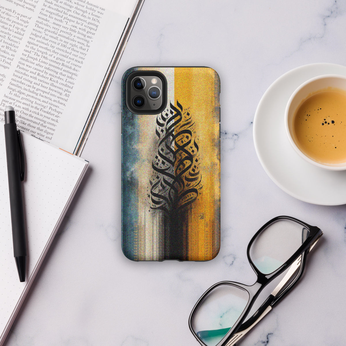 Calligraphic Harmony - A Blend of Tradition and Modernity - Matte iPhone 11 Pro Max - Tech Accessories