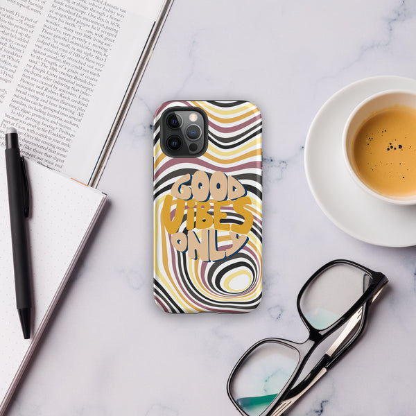 Vibrant Vibes - GOOD VIBES ONLY iPhone Case - Matte iPhone 12 Pro - Tech Accessories