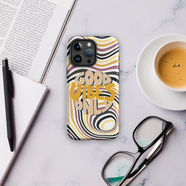 Vibrant Vibes - GOOD VIBES ONLY iPhone Case - Matte iPhone 15 Pro Max - Tech Accessories