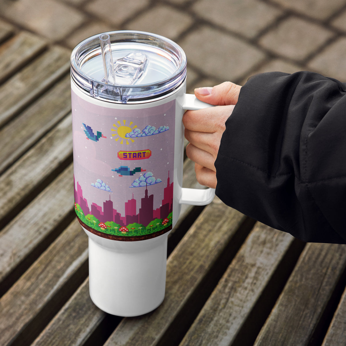 Co-Op Mode Mug – Gift for Your Player Two - 40 oz - Travel Mugs