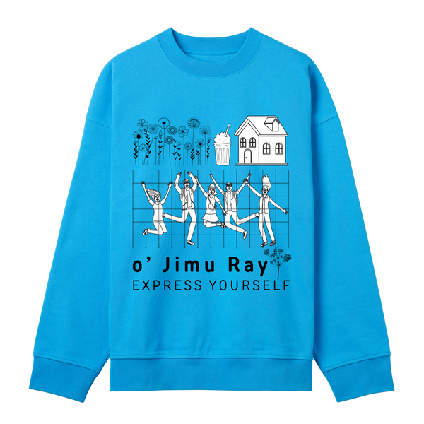 Nostalgic Fun- Boxy Sweatshirt - Turquoise men - Sweatshirts