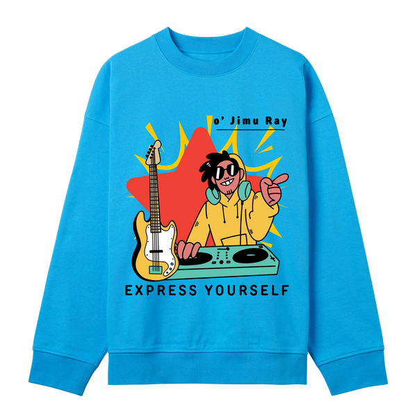 DJ Groove - Express Yourself Sweatshirt - Turquoise men - Sweatshirts