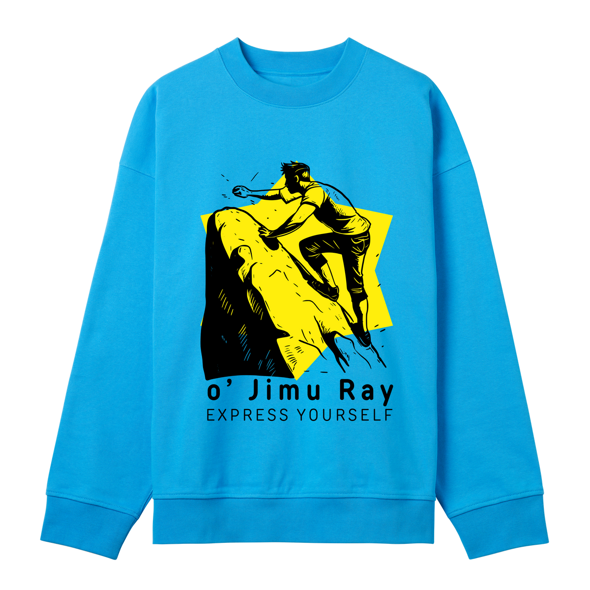 Climb High - Bold Boxy Sweatshirt - Turquoise men - Sweatshirts