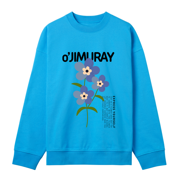 Floral Grace - Express Your Elegance - Turquoise men - Sweatshirts