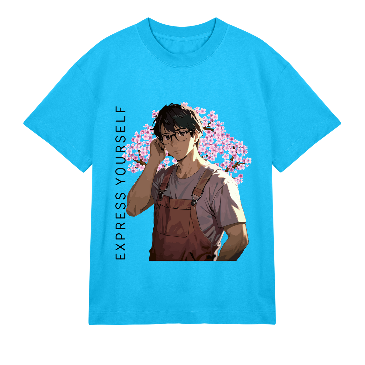 Blossom Reflection - The Thoughtful Tee - Turquoise men - T-Shirts