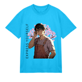 Blossom Reflection - The Thoughtful Tee - Turquoise men - T-Shirts