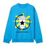 Coffee Star - Bold Statement Sweatshirt - Turquoise men - Sweatshirts