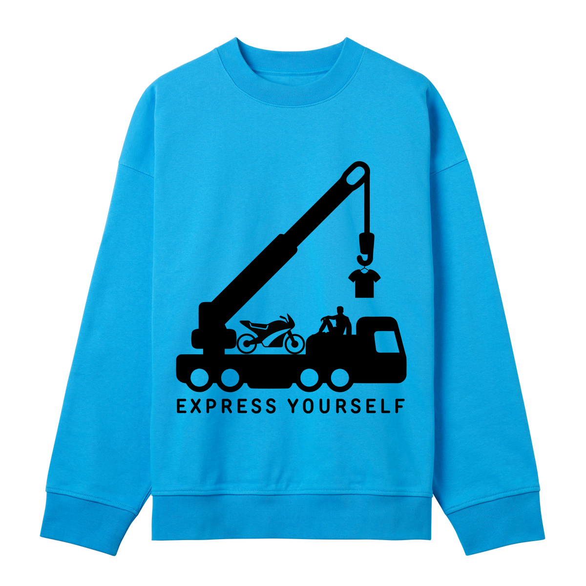 Timeless Sophistication - Men's Boxy Sweatshirt - Turquoise men - Sweatshirts