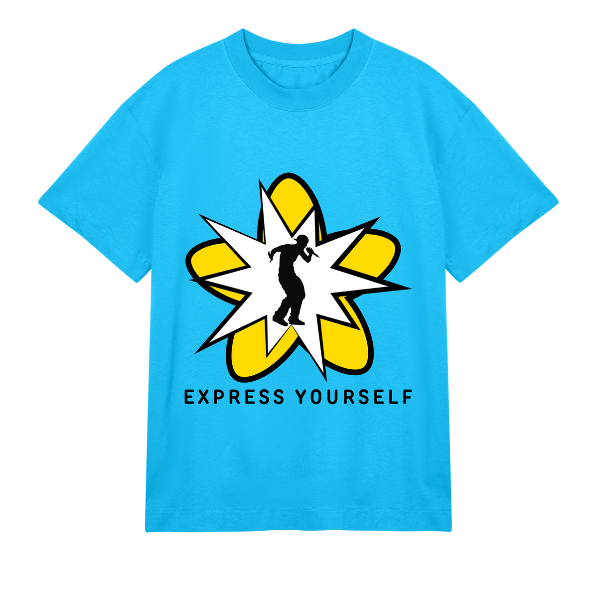 Mic Drop - Energetic Performance Tee - Turquoise men - T-shirts