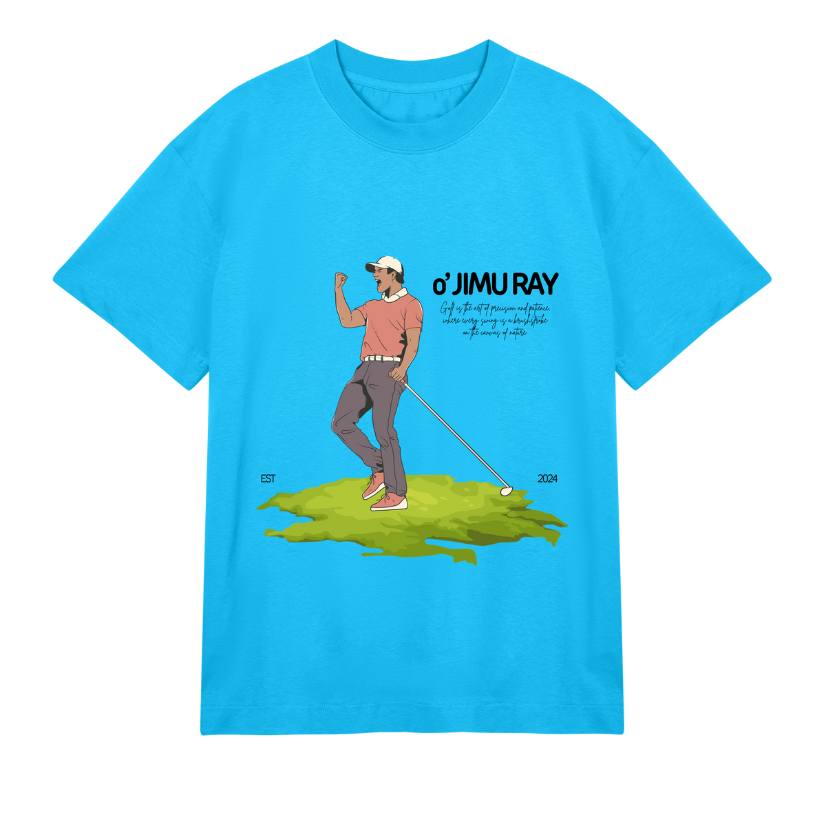 Victory Swing - Golf Champion's Tee - Turquoise men - T-Shirts