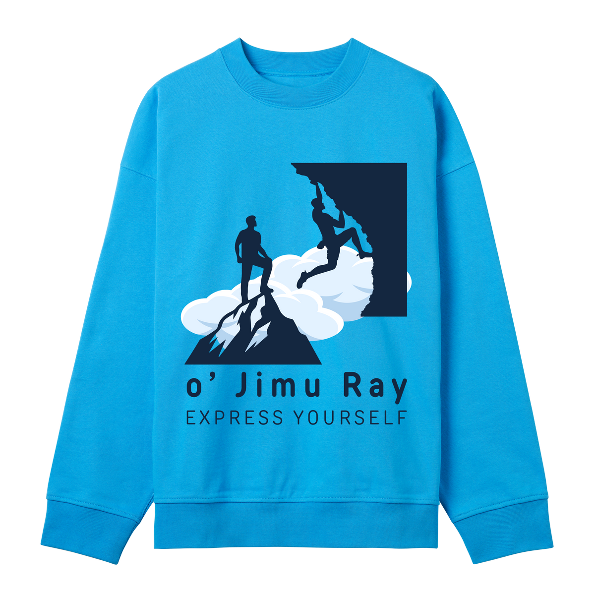 Conquer The Peaks Sweatshirt - Turquoise men - Sweatshirts