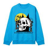 Witching Hour - Skulls & Candles Design - Turquoise men - Sweatshirts