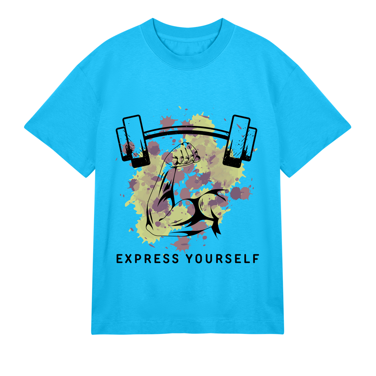 Art of Strength Boxy Tee - Turquoise men - T-Shirts