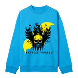 Dark Elegance - Skull in Shadows - Turquoise men - Sweatshirts