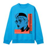 Intense Presence - Commanding Boxy Sweatshirt - Turquoise men - Sweatshirts