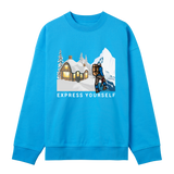 Winter Wanderlust - Express Yourself - Turquoise men - Sweatshirts